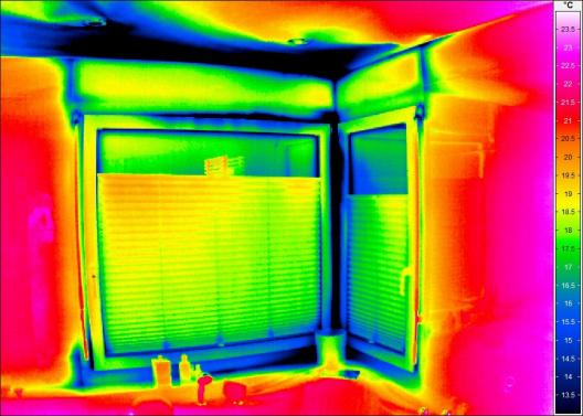 Thermogramm mit Unterdruck